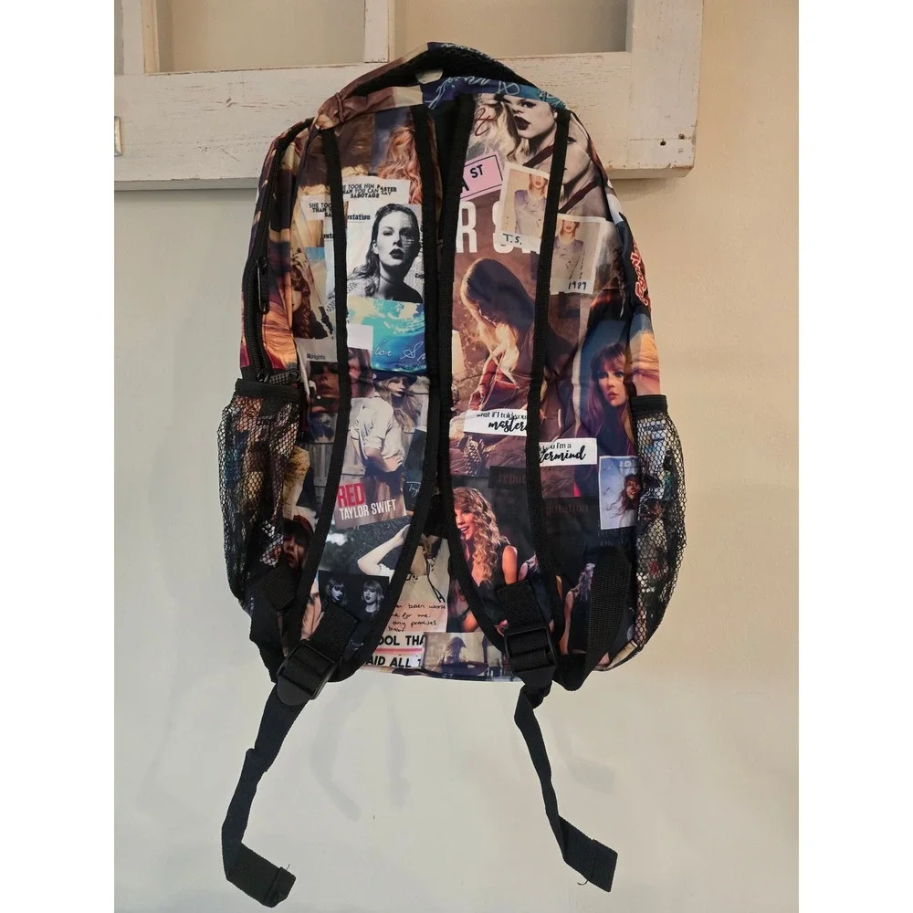 Taylor Swift Eras Collage Backpack Multicolor Swiftie Music Fan School Bag